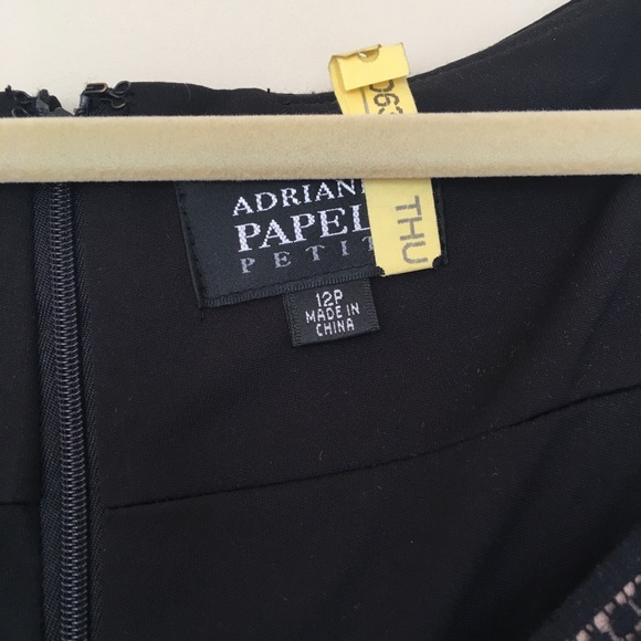 Black Adrianna Papell Cocktail Dress - Picture 3 of 6